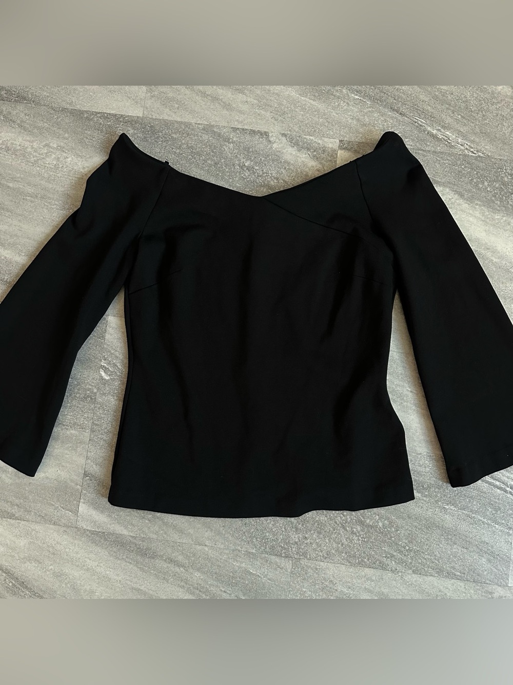 Ted Baker black long-sleeve top Size 3